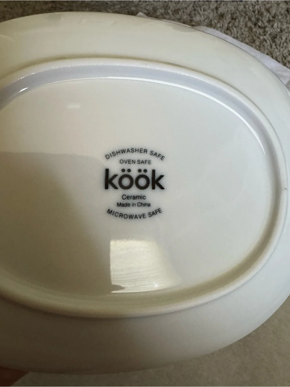 köök Ceramic Gravy Boat with Saucer Set – White